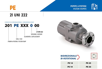 Насос аксиально-поршневой UNI (25 куб см) PE25 HydroCar/IPH