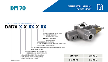 Распределитель самосвальный DM70 1/2" HydroCar/IPH 80 л/мин, 200 bar (80-350 бар) (U01G012P20004)