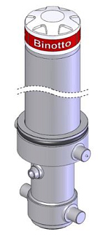 Гидроцилиндр подъема кузова MFC_ANT 169-5-7128-D=323- P.d.60х65-A=245, Binotto