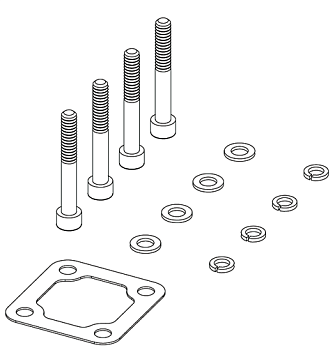 Монтажный набор MODULAR 150 для 12100800372GI (вход/выход сбоку) OMFB