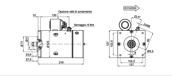 Электромотор 24V 3000W D.125 IPH/Interpump Hydraulics